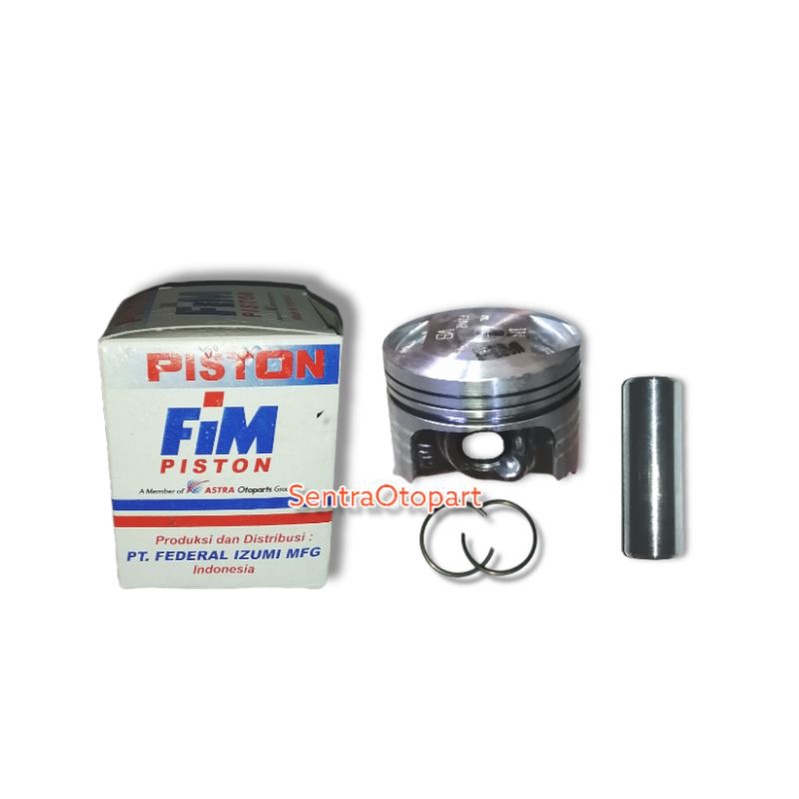 Piston seher kit beat scoopy spacy karbu injeksi stater kasar oversize 25 fim