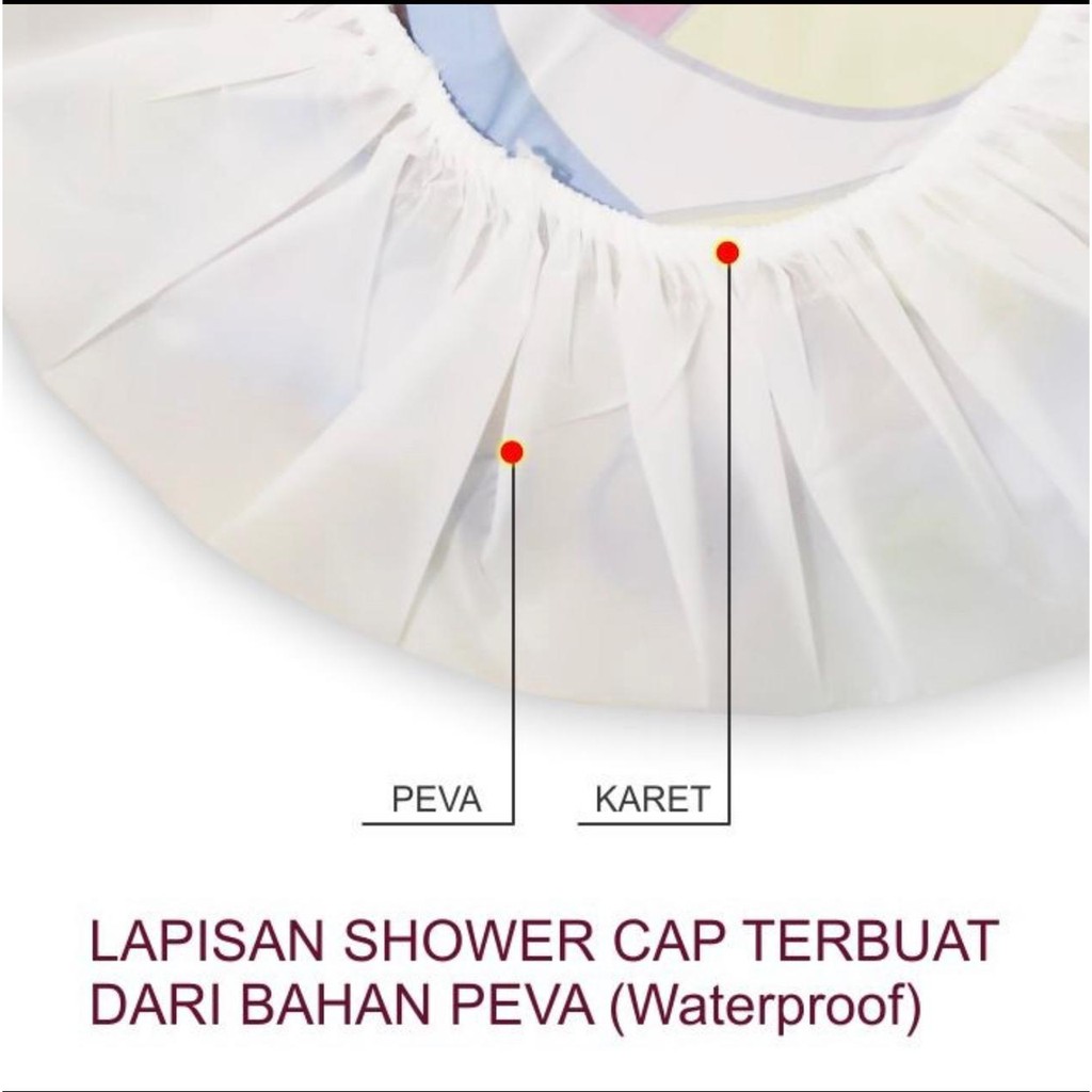 SC03- Shower Cap Karakter Topi Mandi Lucu