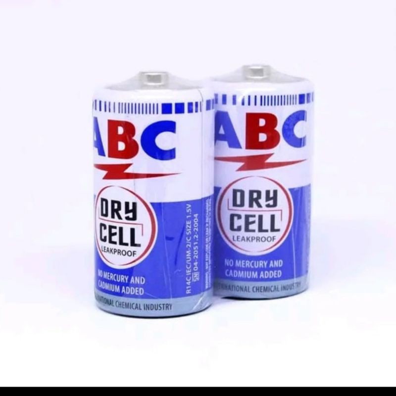 Baterai ABC Tanggung Sedang Biru/Size C/R14C ABC