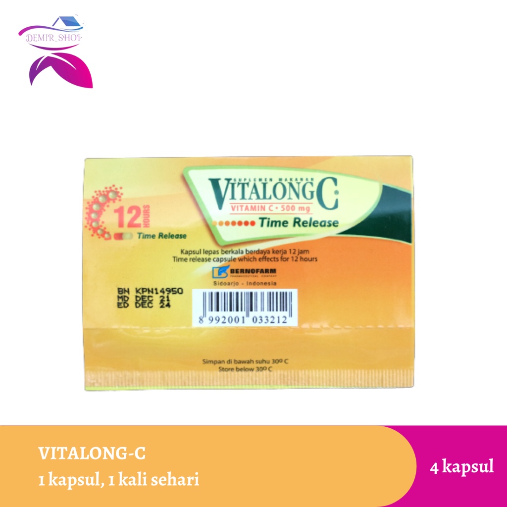 Vitalong C 500mg Strip / Suplemen Daya Tahan Tubuh