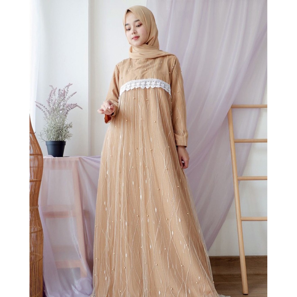 AMANDA PEARL DRESS / DRESS LEBARAN