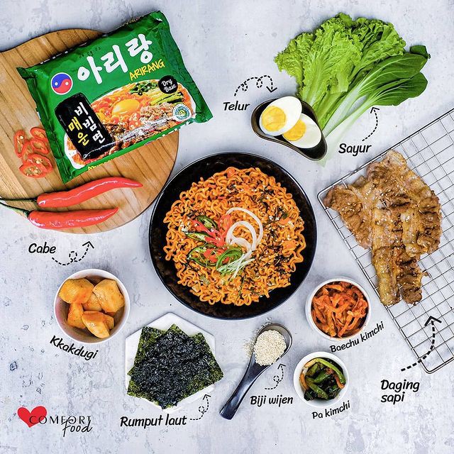 ARIRANG MIE INSTAN KOREA BIHUN KWETIAU HALAL ALL VARIAN | GORENG KUAH HOT SALTED EGG BONE MARROW KIMCHI SOUP CURRY CHICKEN BULGOGI BIMBIM RAMYUN