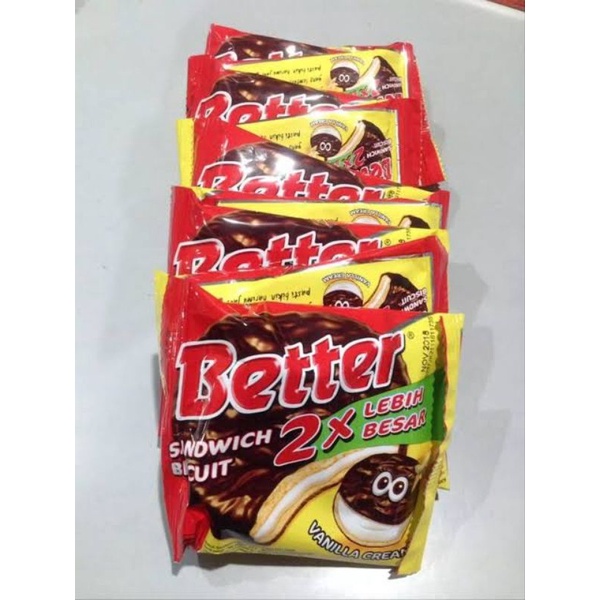 

Biskuit Better | Roma Better Sandwich 1 rcg isi 11 pcs