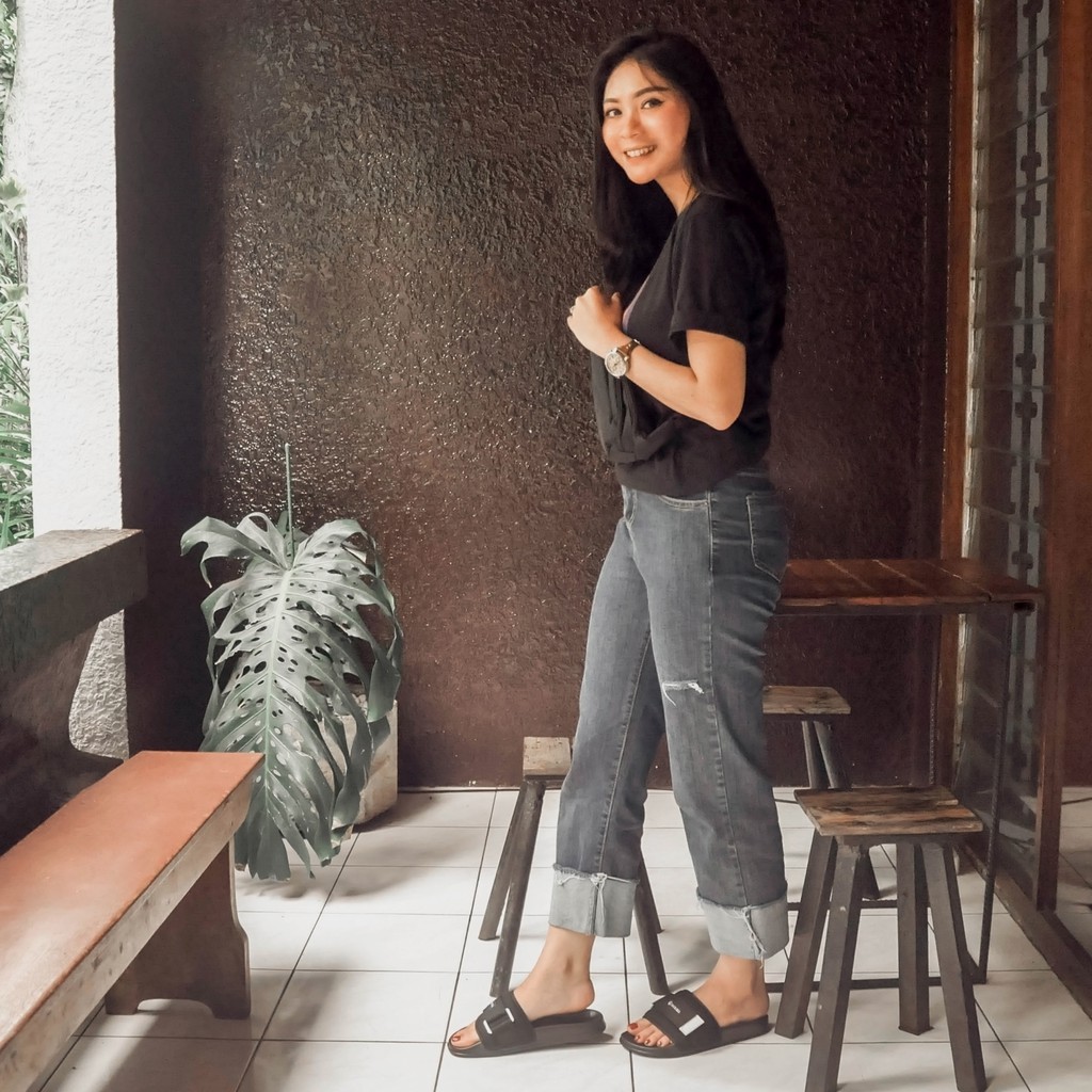 Crousel Sandal slop Casual \ Unisex - Santos Black-8