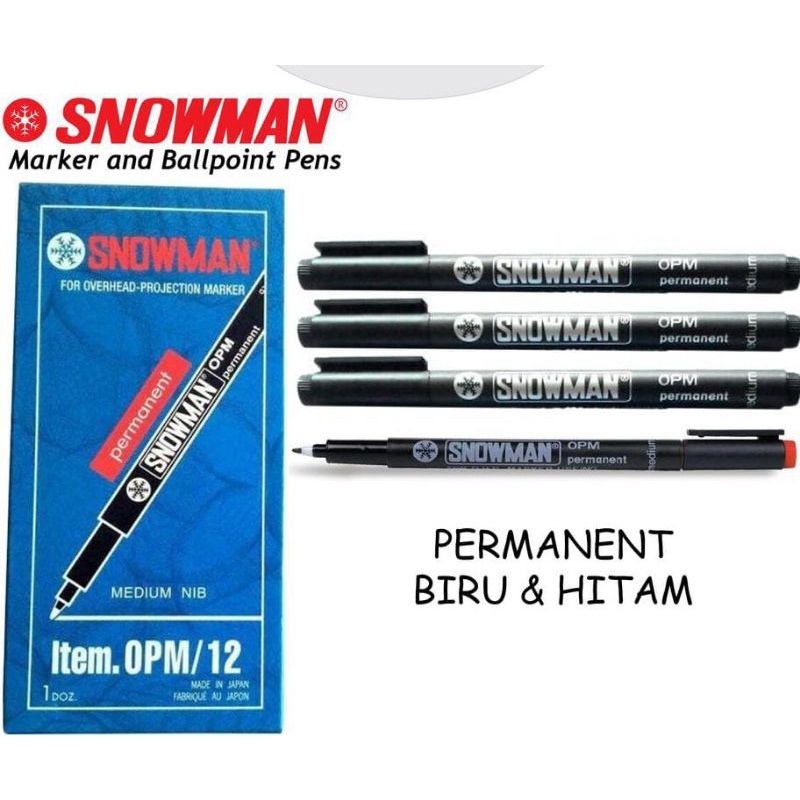 

Snowman OPM - OHP Permanent Spidol