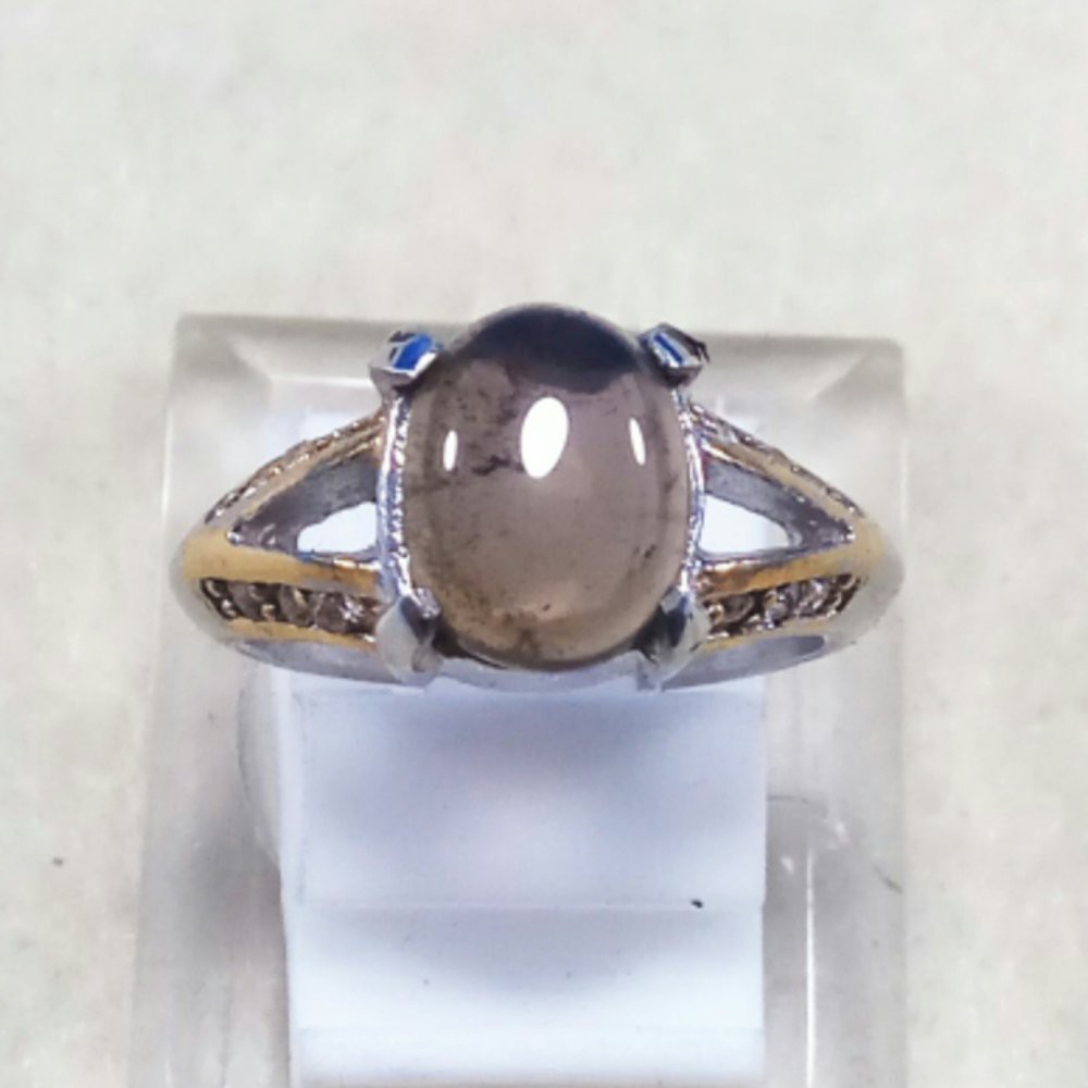 CINCIN BATU AKIK PERMATA NATURAL SMOKY QUARTZ TAMPIL EKSOTIK DAN MENAWAN