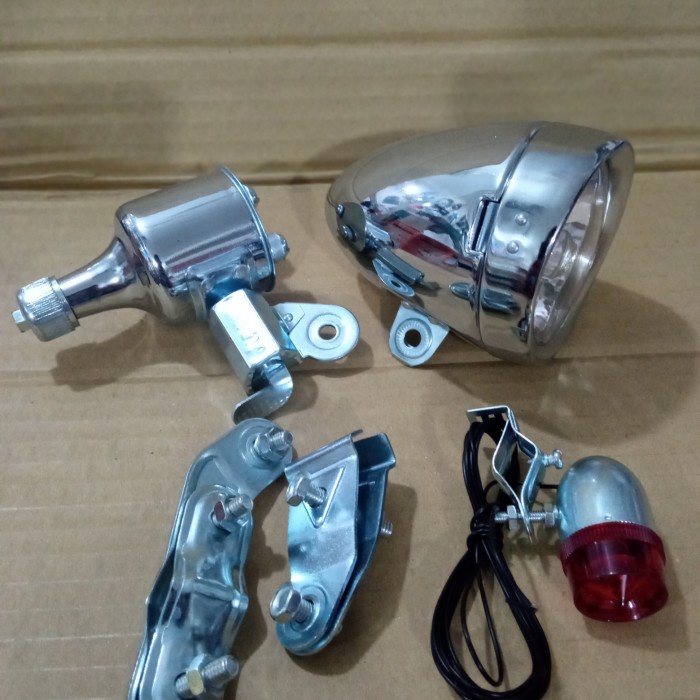 Lampu Sepeda Onthel Dinamo Fullset