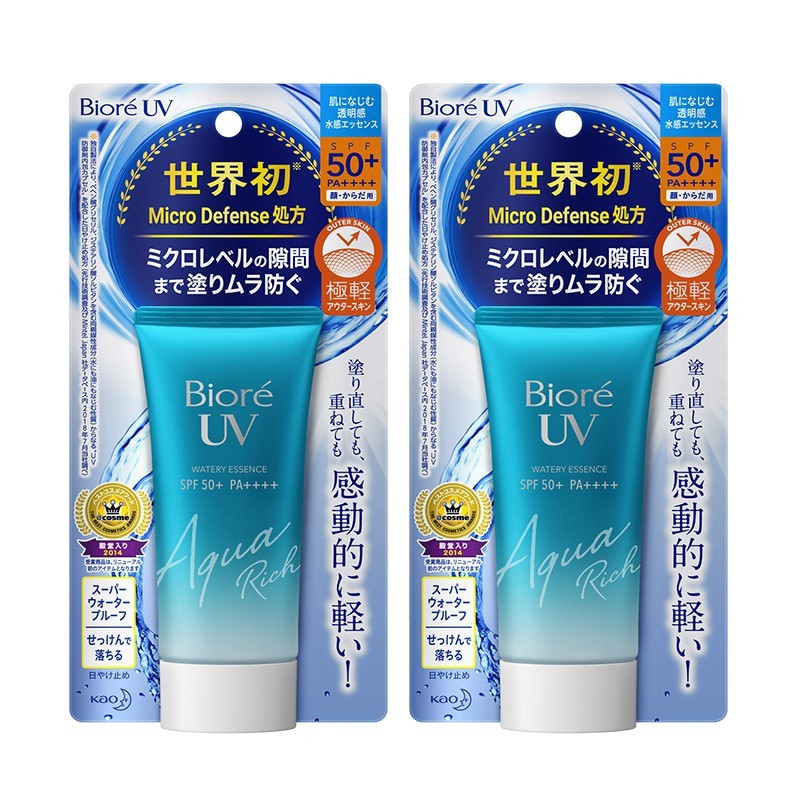 BIORE UV Aqua Sunscreen Rich Watery Essence SPF50 Sunblock