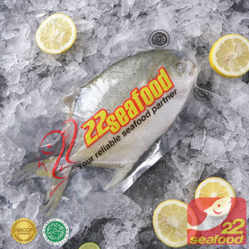 

Bawal Bintang 300-400 gram / Golden Pompano / Marukoban / Seafood 22