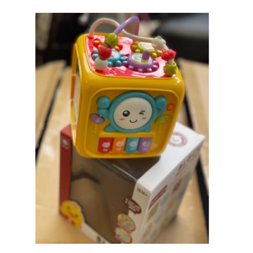 Mainan Edukasi Bayi Anak busy box wisdom 6in1 BLOCK MUSIC CUBE
