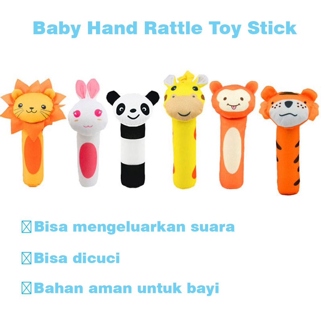 BRGUNIK Mainan Tangan Bayi Bunyi Baby Hand Rattle Toy Stick R579