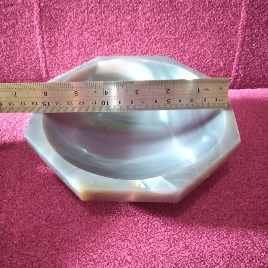 Agate Mortar and Pestle Diameter Dalam 15 cm