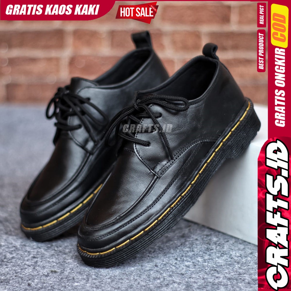 CRAFTS Sepatu Casual Formal Pantofel Kulit Asli