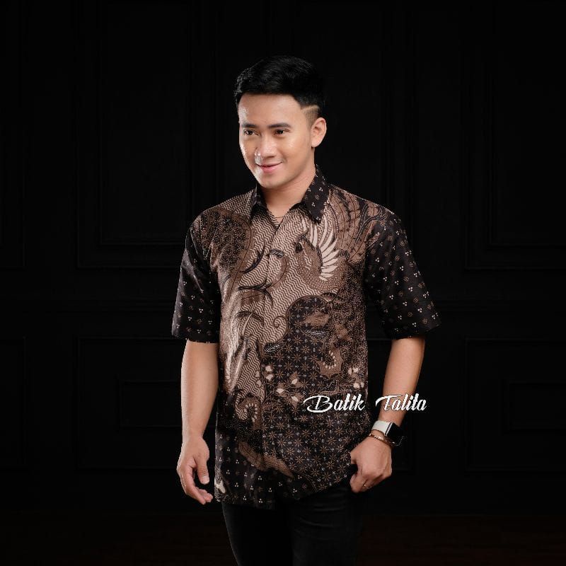 Kemeja batik lengan panjang dan kemeja batik lengan pendek big size M L XXL XXXL 4L 5L 6L 7L 8L 9L 10L