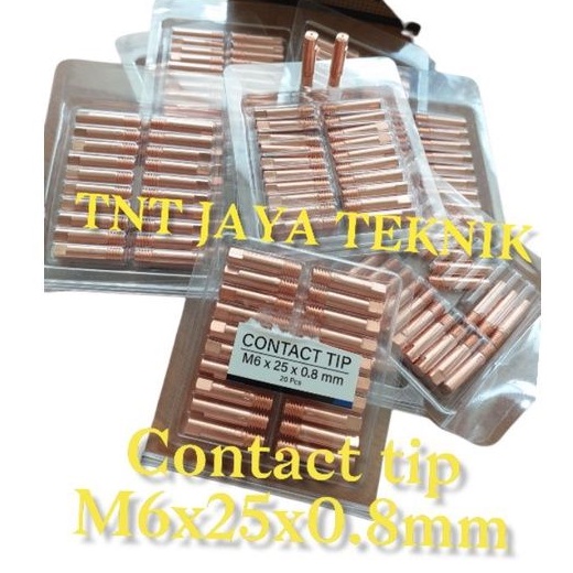 CONTACT TIP M6X25X0.8MM / SPUYER MIG M6X25X0.8MM / KONTAK TIP
