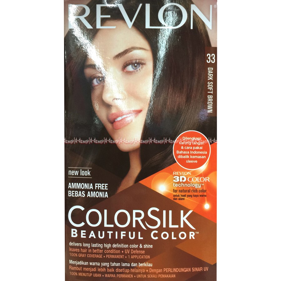 Revlon Colorsilk Hair 33 Dark Soft Brown Cat Pewarna Rambut Coklat Tua Shopee Indonesia