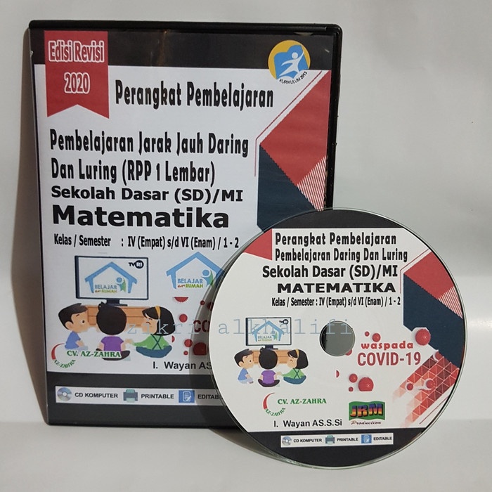 

❤BISA COD❤ PAKET PERANGKAT PEMBELAJARAN MATEMATIKA,PJOK, PAI DARING REVISI 2020