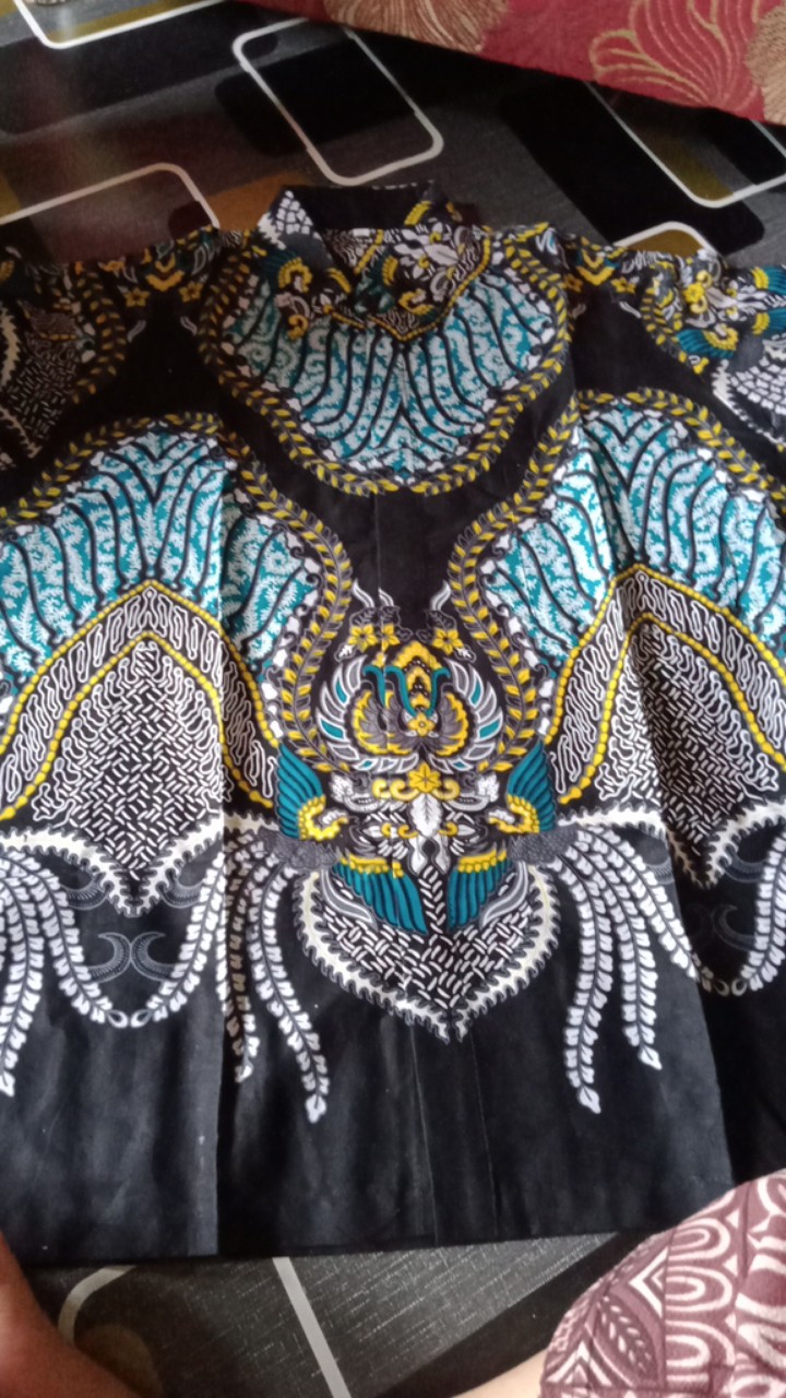 Diskon Bswart Batik Hrb026 Kenongo Hem Pendek Padi Pekalongan M L Xl Batik Pria Murah Modern Grosir