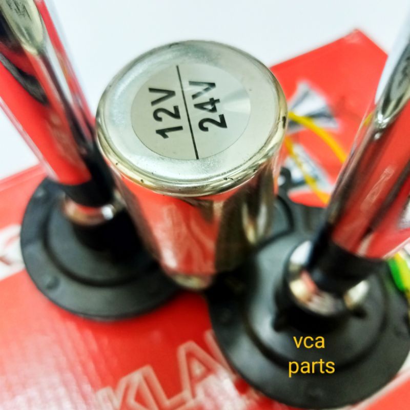 KLAKSON ANGIN 2 CORONG/DOUBLE HORN 12v - 24v UNIVERSAL.