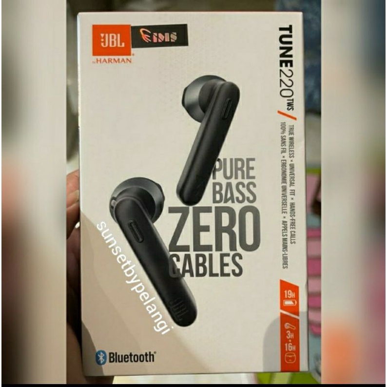 JBL ORIGINAL AUTHENTIC Earphone Tune 220 TWS True Wireless Headset Bluetooth Earbuds T220