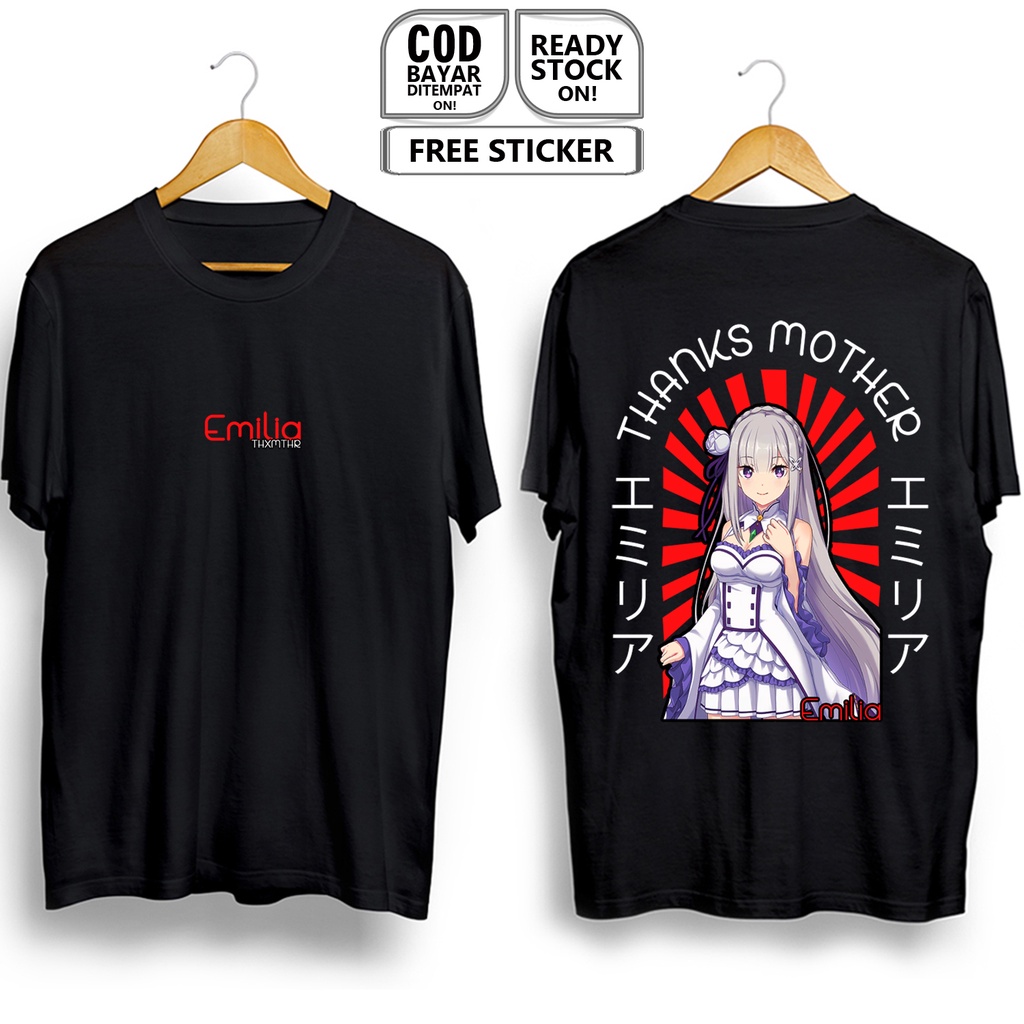 KAOS EMILIA RE ZERO WAIFU ANIME MANGA HYOUKETSU NO MAJA EMIRI KINGDOM OF LUGNICA REM NATSUKI SATELLA