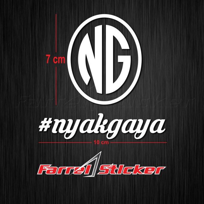 

stiker sticker nyakgaya farr3l55 Kualitas Baik