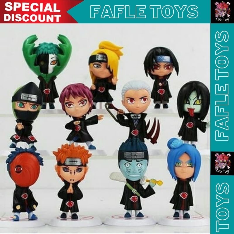 Naruto Akatsuki / Akatsuki Figure Set / Akatsuki set / Action Figure Akatsuki / Naruto set Figure Ak