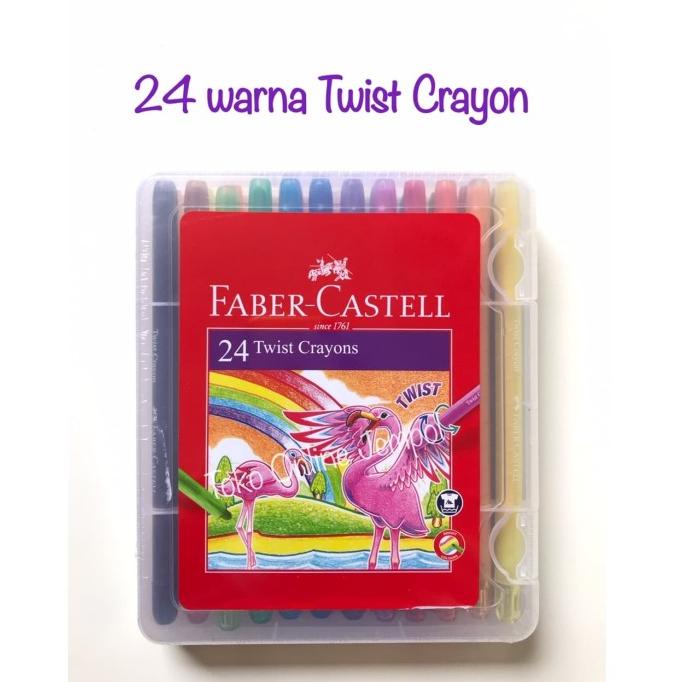 

Atk0791Fc 24 Warna Twist Crayon Faber Castell 520624 Krayon Putar