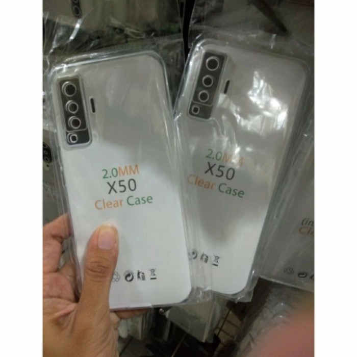 C/C- Softcase Clear Case Sillikon Kondom Case Bening Casing Vivo X50 by POA