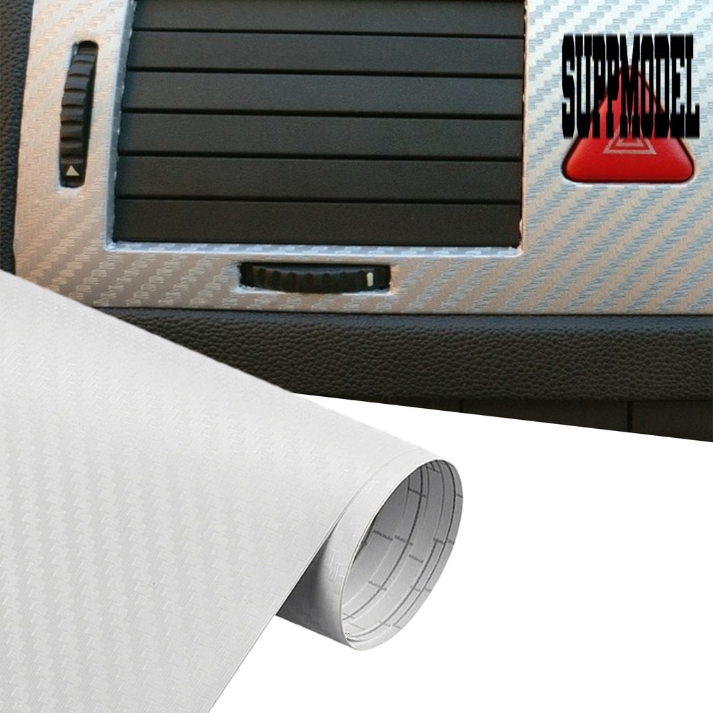 Stiker Film Roll 3D Carbon Fiber Vinyl Anti Gores Untuk Dekorasi Mobil DIY