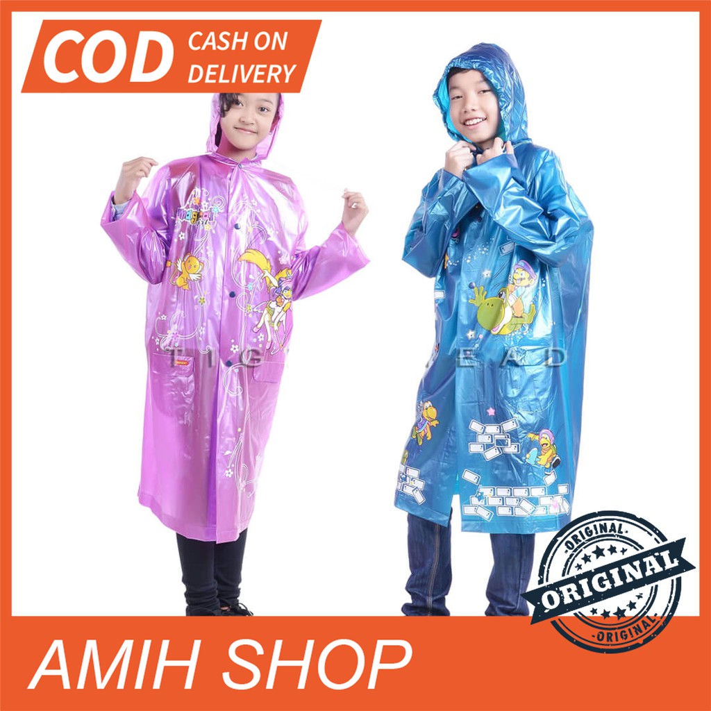 JAS HUJAN PONCO COAT REMAJA FIESTA TG202 LJM TIGER HEAD