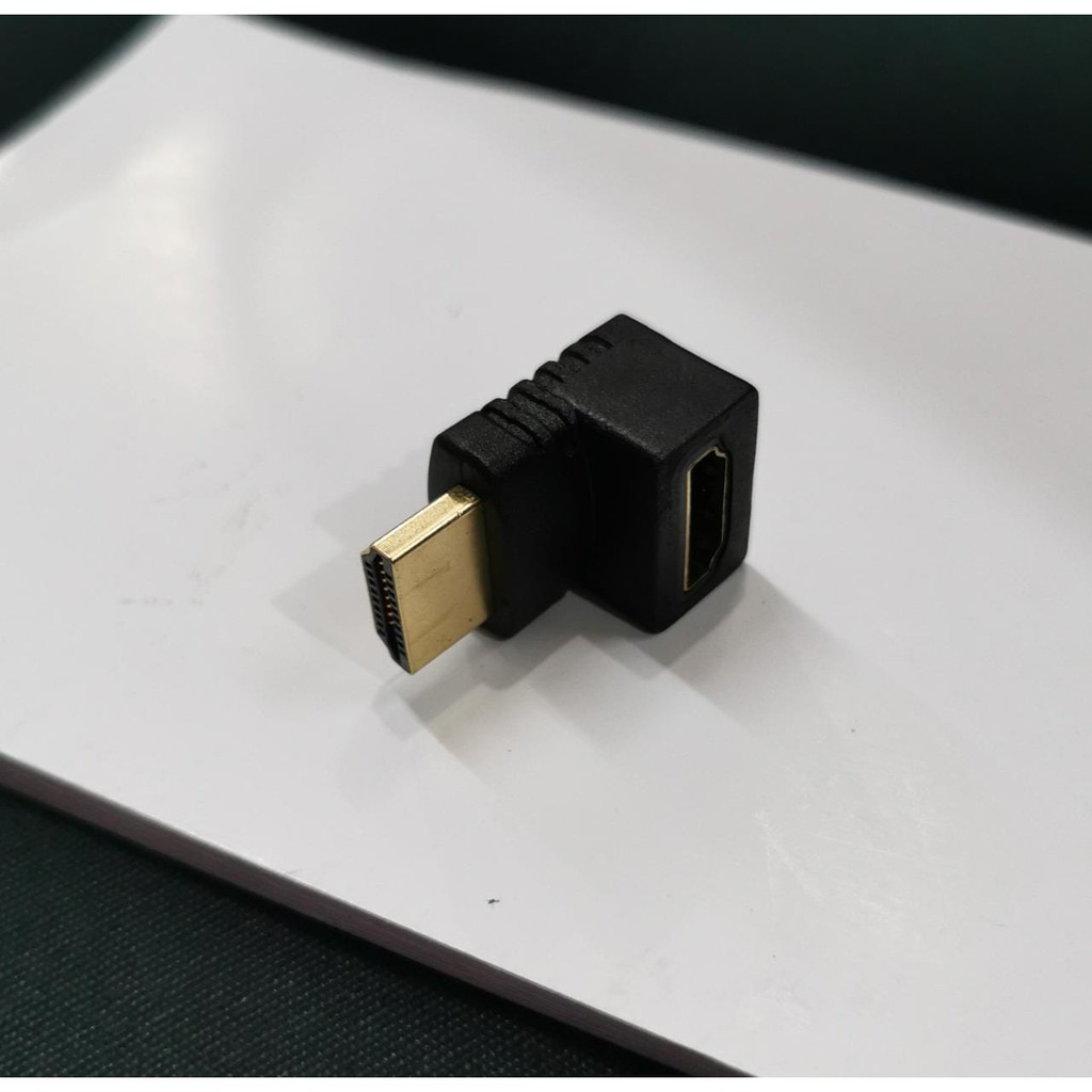 HDMI L CONNECTOR ADAPTOR MALE TO FEMALE KONEKTOR