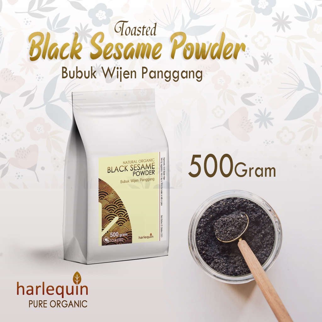 

Black Sesame Powder 500 Gram Bubuk Wijen Hitam Panggang