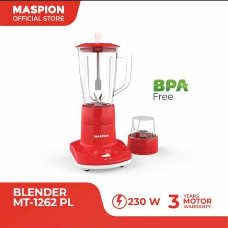 Blender Maspion MT 1262 PL Plastik Original Baru dan Bergaransi Resmi