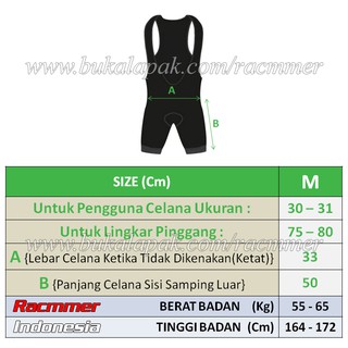 Pace Keeper Cycling Shorts Celana  Bibshorts Kompetitor 