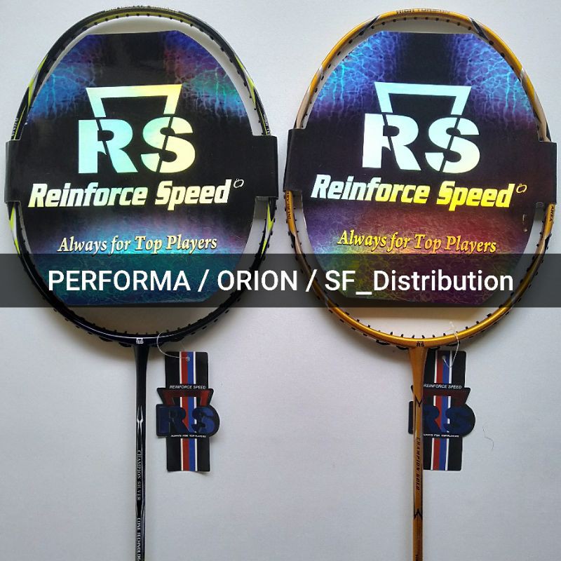 PACKING KAYU - Raket Badminton RS CHAMPION GOLD / SILVER ORIGINAL Reinforce Speed