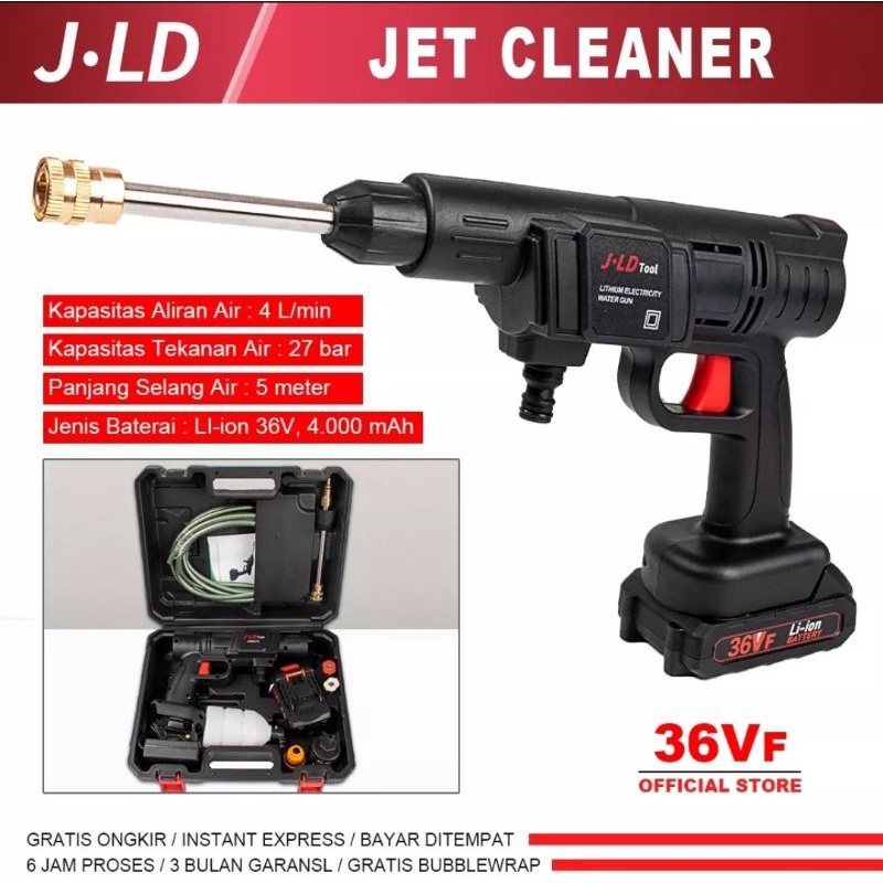 CANGGIH MESIN STEAM BATERAI 36V JET CLEANER 36V JLD TOOLS