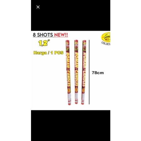 KEMBANG API ROMAN CANDLE 1,2" 8 SHOOT