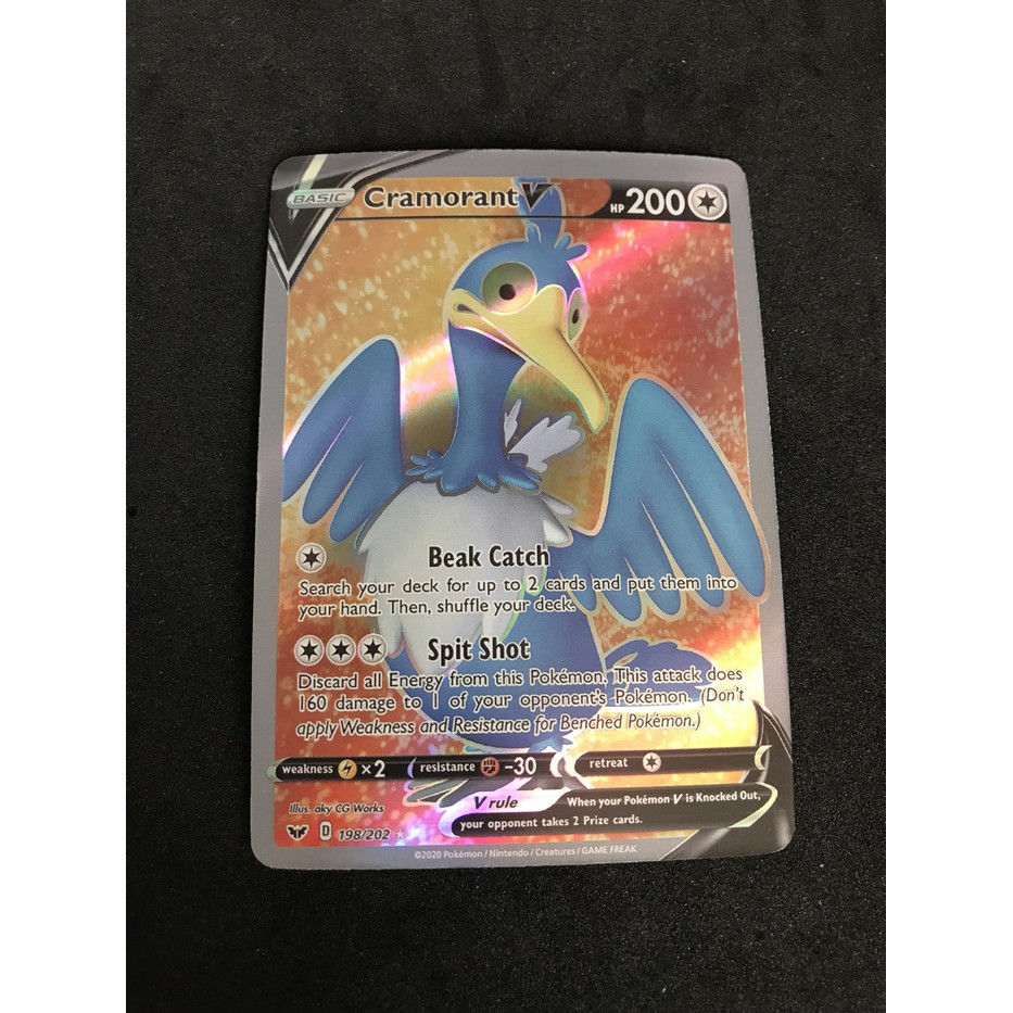 Kartu Pokemon TCG V Series Sword & Shield Basic Cramorant V