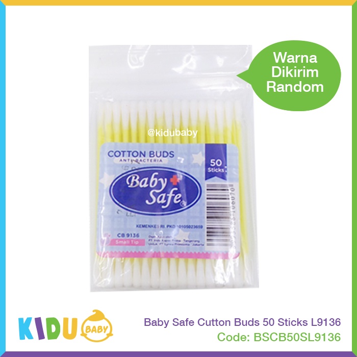 Baby Safe Cutton Buds 50 Sticks L9136 Kidu Baby