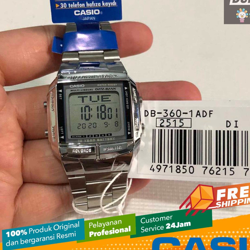 JAM TANGAN CASIO DB-360-1A ORIGINAL MURAH GARANSI RESMI CASIO