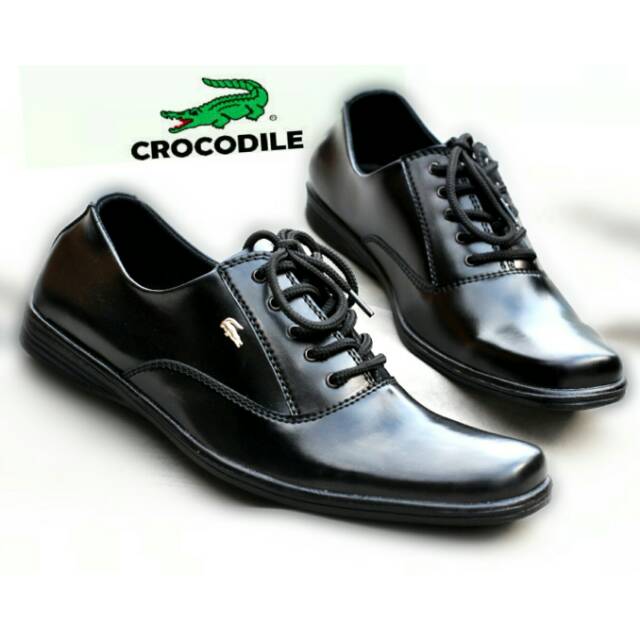 Sepatu pantofel pria crocodile sepatu formal crocodile kreon kulit sintetis asli