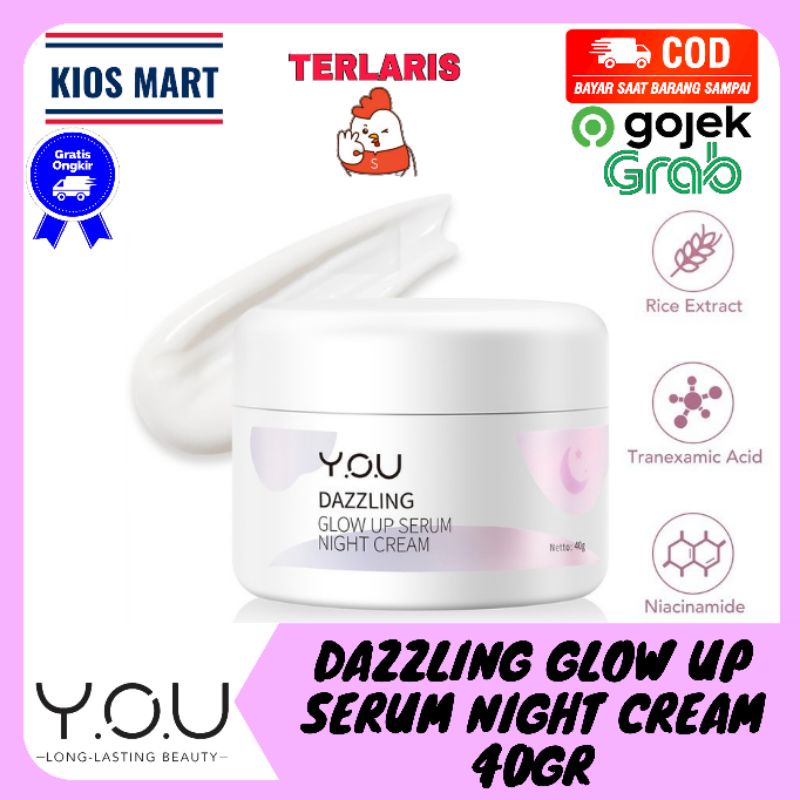 You Dazzling Glow Up Series Day Cream Night Cream Toner Facial Foam Body Cream Tone Up Face Cream