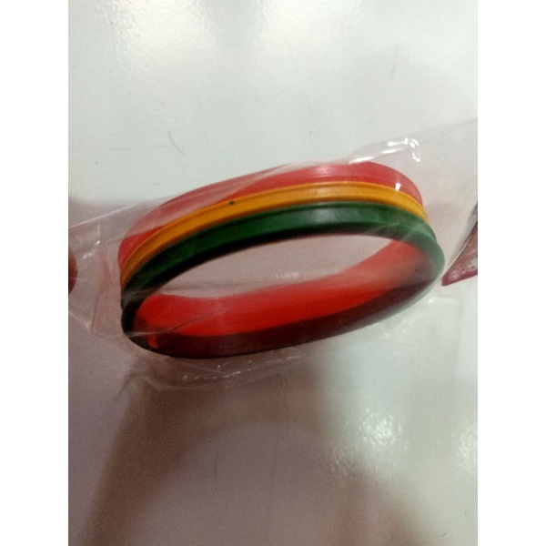 Gelang karet distro/gelang pelangi murah/gelang distro