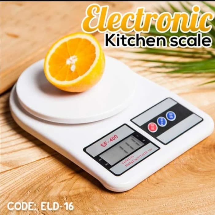 Timbangan Digital Elektrik Scale Dapur SF400 Kitchen Scale 5-10Kg Alat Ukur Berat Makanan Tepung Gul