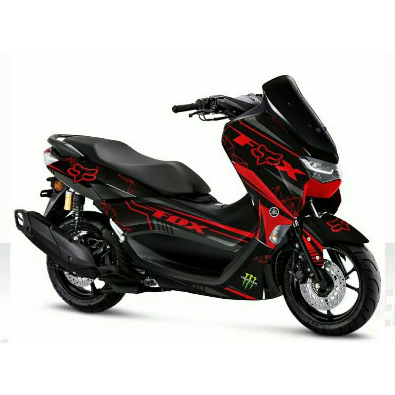 Decal nmax FOX hitam merah nmax new