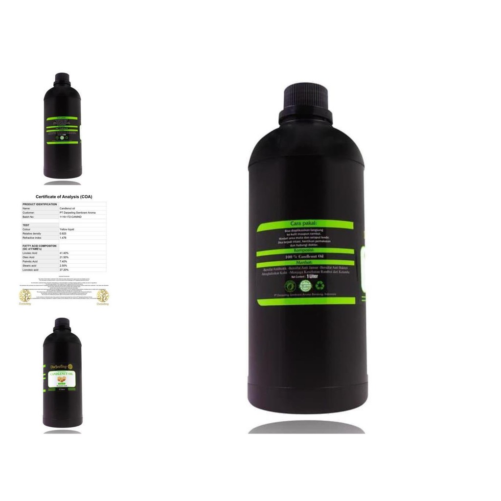 1l minyak kemiri 100% murni | candlenut oil carrier oil