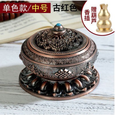 Tempat Dupa Bulat Dupa Lidi Tempat Hio Bubuk Motif Tibet Bonus tempat Hou lou