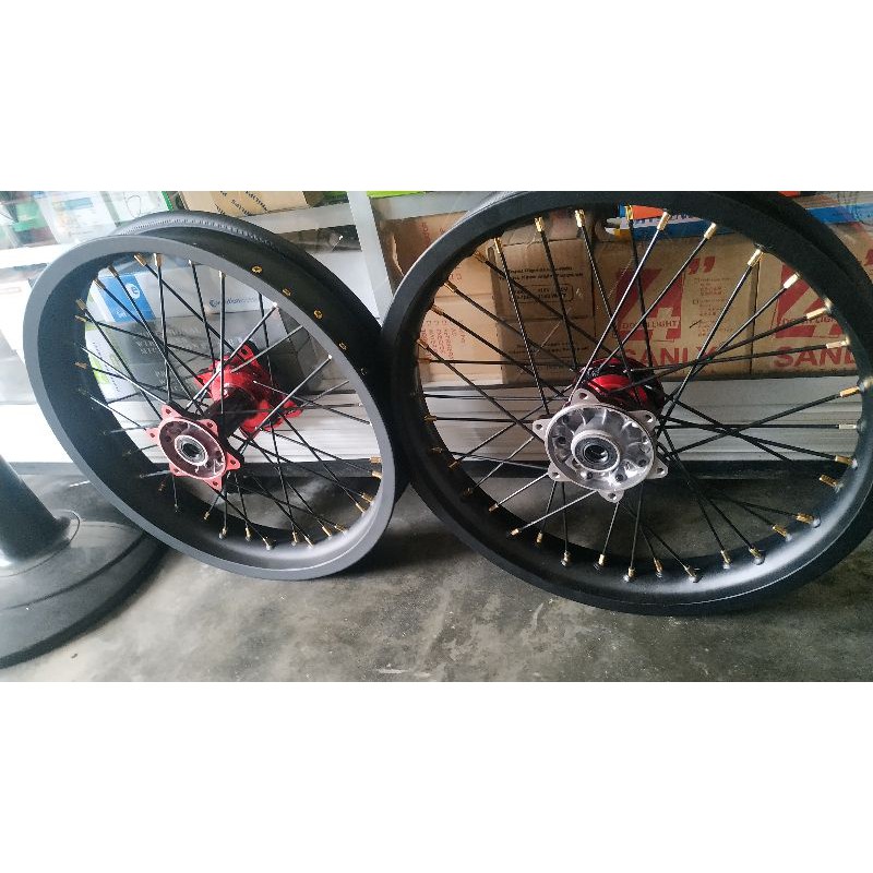 VELG SET SUPER MOTO KLX