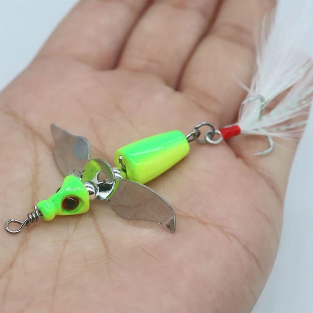 Umpan Pancing Atas Logam Panas Sequin Noise Paillette Bulu Treble Hook Sendok Spinner